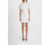 THE ATTICO Mini Dress with Feathers - Size: 38 - female