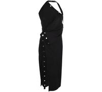 The Attico one-shoulder asymmetric midi dress - Black 38-40