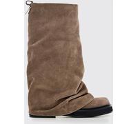 THE ATTICO Robin Crinkled Suede Boots - Size: 38½ - female