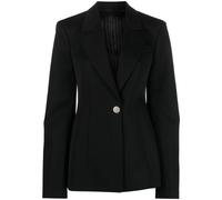 The Attico single-breasted virgin wool blazer - Black 38-42