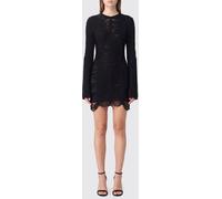 THE ATTICO Slim Fit Knit Sheath Mini Dress with Asymmetrical Hem - Size: 40 - female