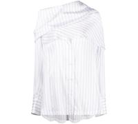 The Attico striped asymmetric shirt - White 38