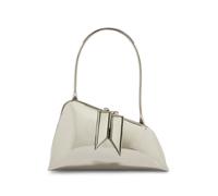 The Attico Sunrise faux-leather shoulder bag - Silver One Size
