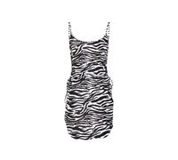 The Attico Zebra-print Stretch-jersey Mini Dress - Black - 40 (UK8 / S)
