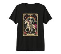 The Audacity Tarot Card Skeleton Gothic Unicorn Premium T-Shirt