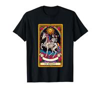 The Audacity Tarot Card Skeleton Sun Star Unicorn Wine Women T-Shirt