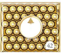 The Aujla's Ferrero Rocher Milk Chocolate with Hazelnuts, 400g, 1 Box, Vegetarian, Truffles