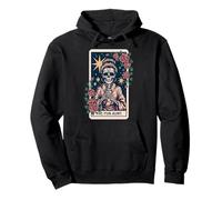 The Aunt Tarot Card Women Skeleton Aunty Coffee Lover Pullover Hoodie
