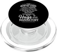 The Auntie Code Bedtime is whenever funny aunt gifts women PopSockets PopGrip for MagSafe