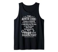 The Auntie Code Bedtime is Whenever Funny Aunt Gifts Women Tank Top