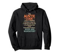 The Auntie Code cute aunt gifts women auntie definition Pullover Hoodie