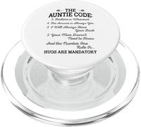 The Auntie Code funny aunt gifts women mothers day auntie PopSockets PopGrip for MagSafe