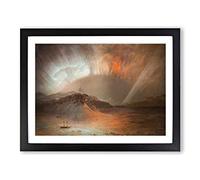 The Aurora Borealis Vol.1 By Frederic Edwin Church Classic Painting Framed Print | A2 Black Framed Wall Art | Ready to Hang | Classic Religious Picture | Living Room Bedroom Lounge Office