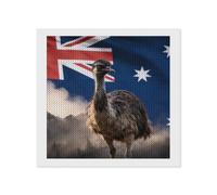 The Australian Emu Flag Round Diamond Art Painting Kits