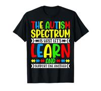 The Autism Spectrum is Vast Let's Learn - Autism Awareness T-Shirt