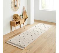 The Ava Berber-Style Runner white/black