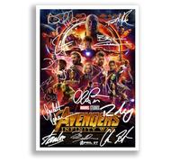 The Avengers All Movie Film Posters Cast Signed A4 Poster Photo Print Framed Autograph Gift Robert Downey Jr, Chris Evans, Mark Ruffalo, Chris Hemsworth (Avengers Infinity War A3 Poster Only)
