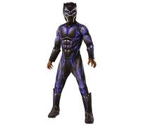 Rubies Official Avengers Black Panther Battle Suit, Deluxe Child Costume - Small, Age 3-5, Height 117 cm, Multicolour Halloween