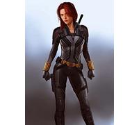The Avengers End Game Black Widow She Marvel Superhero Print Poster Wall Art Picture A4 +