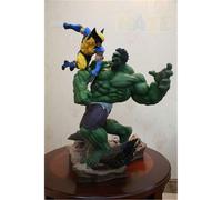The Avengers Hulk Vs Wolverine Figure Statue 31cm Maquette Statue