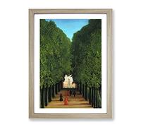 The Avenue In The Park By Henri Rousseau Classic Painting Framed Print | A2 Oak Framed Wall Art | Ready to Hang | Classic Historical Picture | Living Room Bedroom Lounge Office
