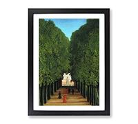 The Avenue In The Park By Henri Rousseau Classic Painting Framed Print | A3 Black Framed Wall Art | Ready to Hang | Classic Historical Picture | Living Room Bedroom Lounge Office
