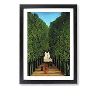 The Avenue in The Park by Henri Rousseau Framed Print | A2 Black Framed Wall Art | Ready to Hang | Modern Nature Picture | Living Room Bedroom Lounge Office