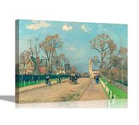 The Avenue Sydenham By Camille Pissarro on Canvas Prints Framed Wall Art Home Wall Decor Giclee Stretched Ready to Hang 40 x 30cm (16 x 12 inches) A3