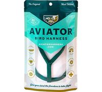 The AVIATOR Pet Bird Harness and Leash: Medium Green