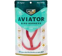 The AVIATOR Pet Bird Harness and Leash: Small Red