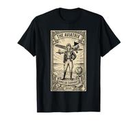 The Aviatrix Tarot Card, Vintage Female Pilot Aviation Gift T-Shirt