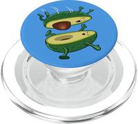 The avocado jump, kawaii fruit PopSockets PopGrip for MagSafe