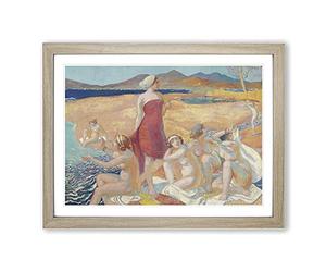 The Awakening Of Ulysses By Maurice Denis Classic Painting Framed Print | A2 Oak Framed Wall Art | Ready to Hang | Classic Historical Picture | Living Room Bedroom Lounge Office