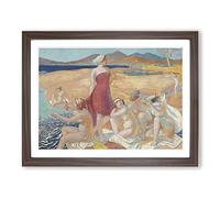 The Awakening Of Ulysses By Maurice Denis Classic Painting Framed Print | A2 Walnut Framed Wall Art | Ready to Hang | Classic Historical Picture | Living Room Bedroom Lounge Office