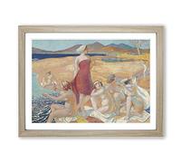 The Awakening Of Ulysses By Maurice Denis Classic Painting Framed Print | A4 Oak Framed Wall Art | Ready to Hang | Classic Historical Picture | Living Room Bedroom Lounge Office