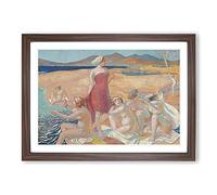 The Awakening of Ulysses by Maurice Denis Framed Print | A2 Walnut Framed Wall Art | Ready to Hang | Modern Nature Picture | Living Room Bedroom Lounge Office