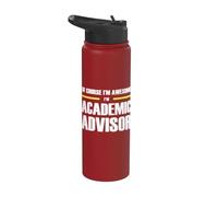 The Awesome Academic Advisor Stainless Steel Insulated Water Bottle