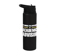 The Awesome Academic Advisor Stainless Steel Insulated Water Bottle
