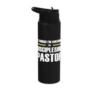 The Awesome Discipleship Pastor Stainless Steel Insulated Water Bottle