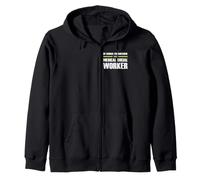 The Awesome Medical Social Worker Zip Hoodie