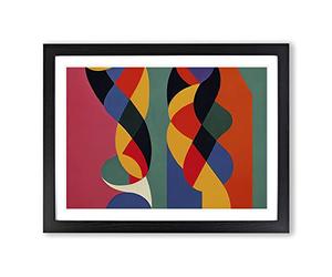 The Awesome Modern Abstract Art Framed Print | A2 Black Framed Wall Art | Ready to Hang | Abstract Fantasy Picture | Living Room Bedroom Lounge Office