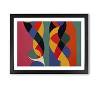 The Awesome Modern Abstract Art Framed Wall Art Print A2 Black