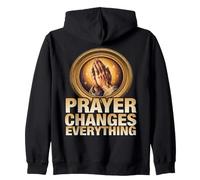 The Awesome Power of Prayer Changes Everything Quote Zip Hoodie