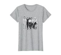 The B-52's Band Shot for Poster by George DuBose T-Shirt, Women, Heather Grey, Medium