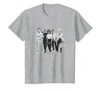 The B-52's Band Shot for Poster by George DuBose T-Shirt, Youth, Heather Grey, 3T