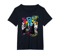 The B-52s - Cosmic Boxes T-Shirt, Women's Plus, Black, 4X