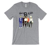 The B-52's Group Image T Shirt - Love Shack - Synth Pop Rock 80's Band Men T Shirt Grey