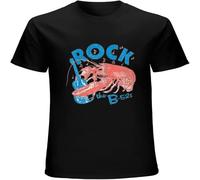 The B-52S Rock Lobster Mens T-Shirt Printed Graphic Top Unisex Tee Black XXL