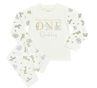 The Baby Box UK Personalised Birthday Pyjamas Kids 1st Birthday PJs When I Wake Up I Will Be Safari Animal (Safari Animals, 6-12 Months) Multicolour