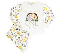 The Baby Box UK Personalised Jungle Pyjamas Girls Boys When I Wake Up I Will Be PJs 1st Birthday (Jungle Beige Safari Rainbow, 3-4 Years)